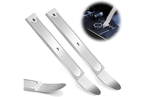 CHOWZZ 4140 Metal Pry Bar, Car Trim Panel Removal Tool, Mini Pocket Prybar Tools for Auto Interior Trim Panel Popper, Automotive Skin Wedge Tool for Body Panel、Dashboard、Baseboard、Center Cap-2 Pcs