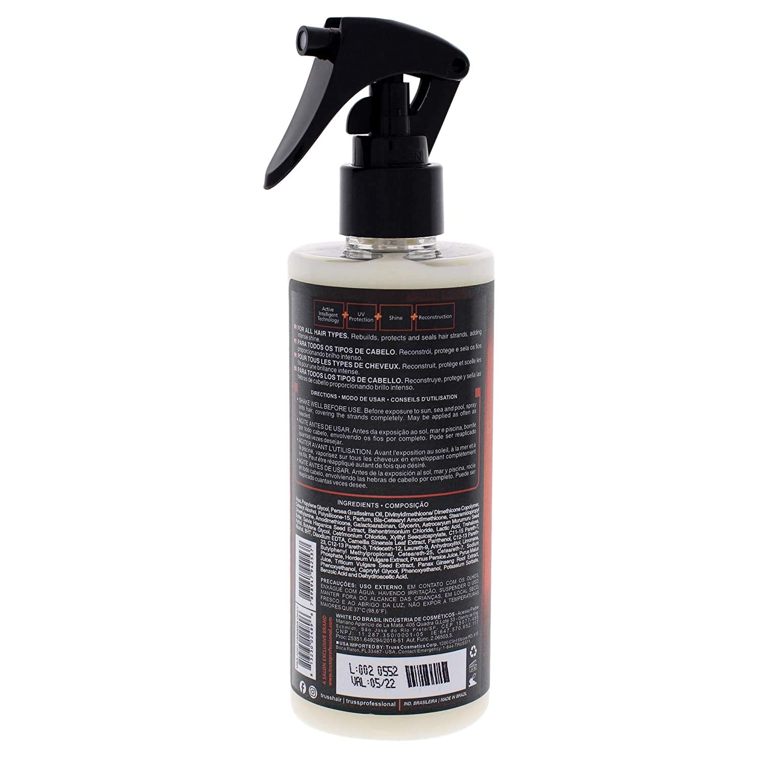 Truss Deluxe Prime Summer Hair Treatment - Protection Against Summer Hair Damage Caused By The Sun, Ocean and Pool - Repairs, Protects, & Seals Hair Stands While Adding Intense Shine (8.79oz)