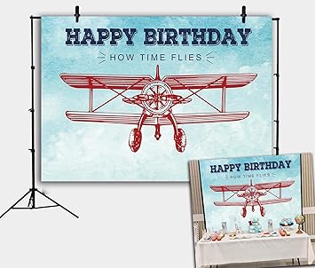 Amazon Com Daniu Vintage Aircraft Background Banner Boys