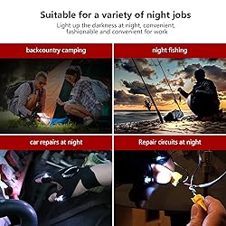 XIANGZHU 2 Pairs Flashlight LED Gloves, Fingerless