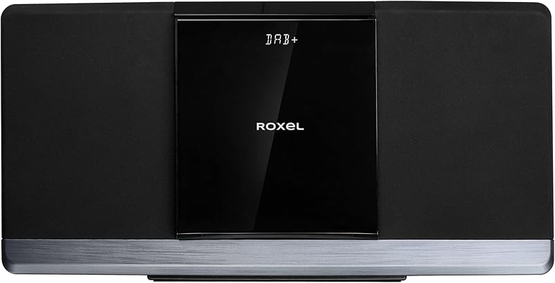 Roxel RCD-320 Micro Hi Fi System with CD DAB FM Bluetooth USB AUX White LED