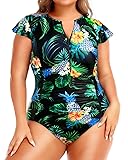Holipick Plus Size One Piece Swimsuit for Women