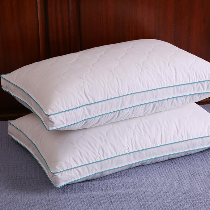 Down and Feather Pillow Bed pillows, Double Layered Fabric
