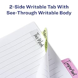 Avery Margin Ultra Tabs, 24 Repositionable Sticky