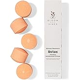 Bloom and Vines Shower Steamers, Relax - Menthol Sandalwood Orange