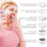 CLSEVXY Facial Cleansing Brush 6 in 1 with 6 Heads Deep Clean Exfoliate view 2