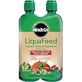 Miracle-Gro LiquaFeed Tomato, Fruits and Vegetables Plant Food (2-Pack) | Contains Two 16 fl. oz. Liquid Plant Fertilizer Bottles, For In-Ground and Container Plants