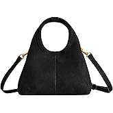 Women's Suede Bag Small Top Handle Handbag Satchel Purse for Women Trendy Designer Shoulder Handbag