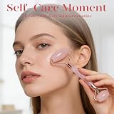 BAIMEI Gua Sha & Jade Roller Rose Quartz Facial Massager Gift Set view 6