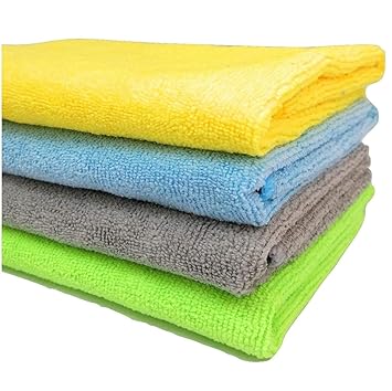 Sobby Microfibre Cleaning Cloth (40 x 40cm, 340 gsm, Assorted colour)-Set of 4