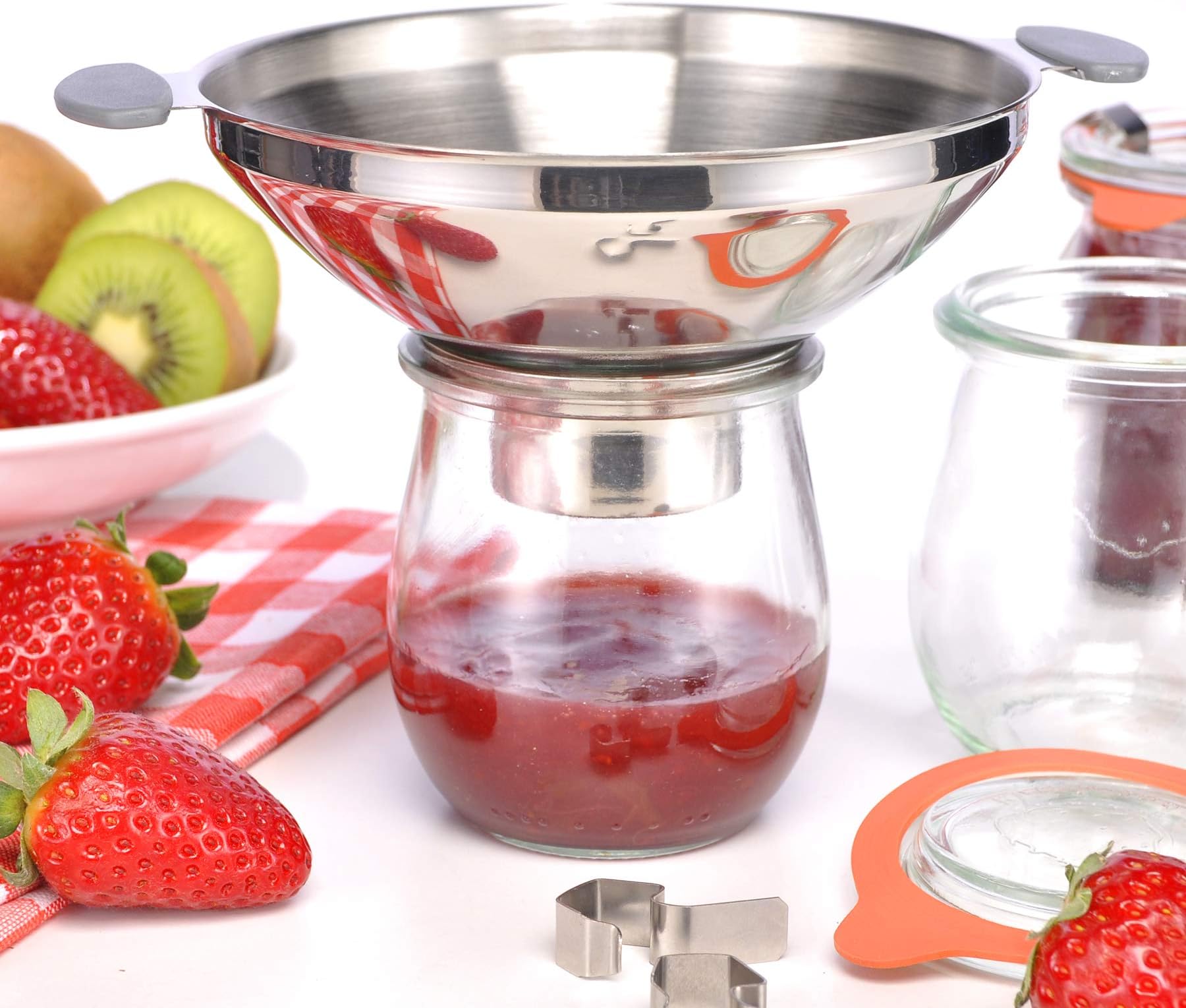 Haushalt International Stainless Steel Funnel – Filling Aid Funnel Fill Preserving Jam