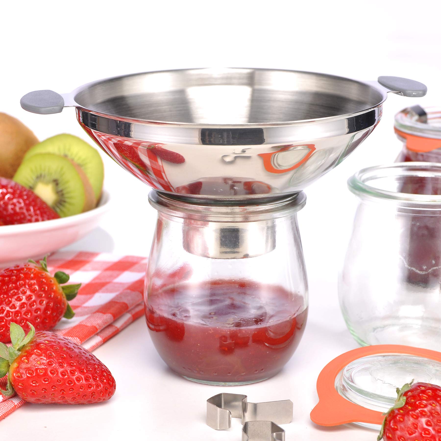 Haushalt International Stainless Steel Funnel – Filling Aid Funnel Fill Preserving Jam