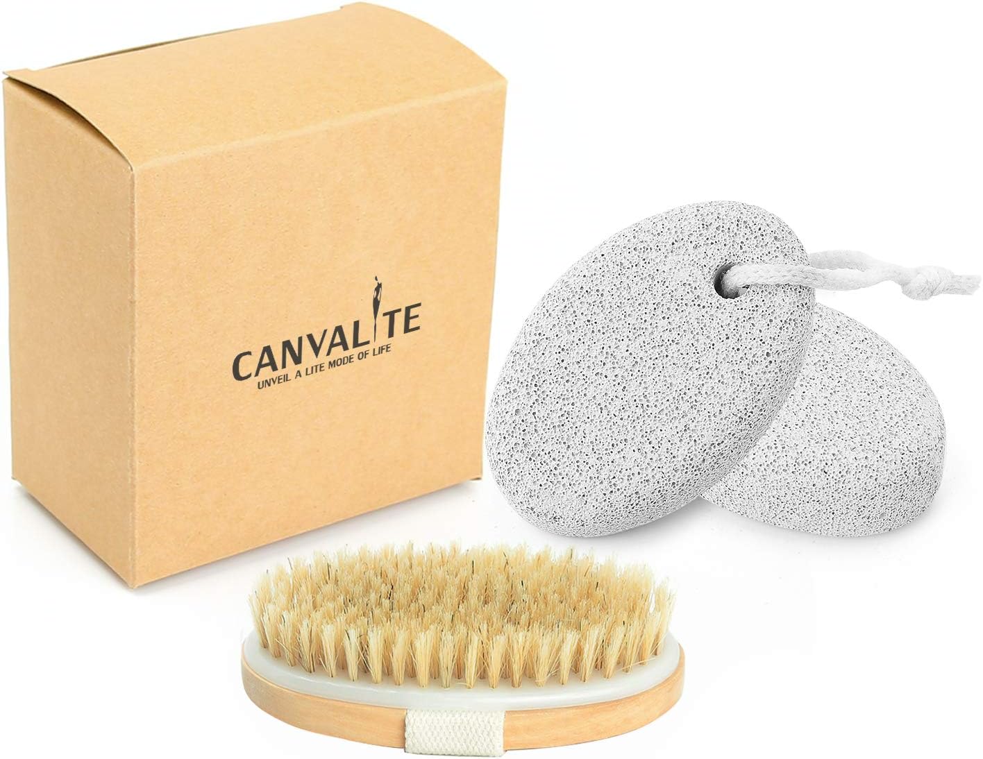 Pumice Stone for Feet, 2 Pcs Natural Foot Pumice Stone Dead Hard Skin