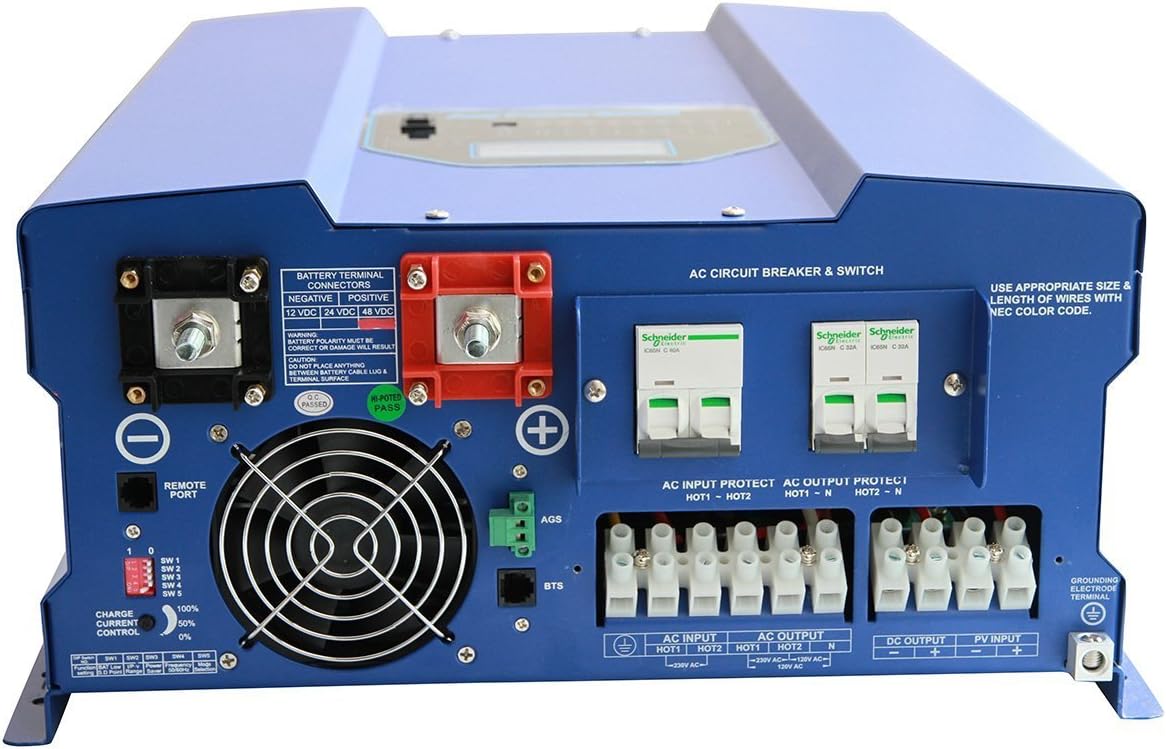 DC 48V AC Input 110V AC Output 120V 240V Converter With 40A MPPT Solar