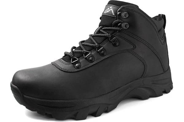 CC-Los Mens Waterproof Hiking & Walking Boots Non-Slip Soft Toe All-Terrain | Upgraded Better Fit, Waterproof Keeps Feet Dry,