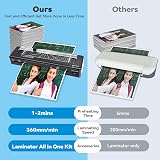 BAYGE A3 Laminator with Built-in Trimmer, Fast Warm-up, 33cm Cold/Hot view 2