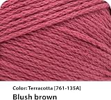 Lion Brand 24/7 Cotton Yarn Terracotta 761-135 Heaviest Mercerized view 2