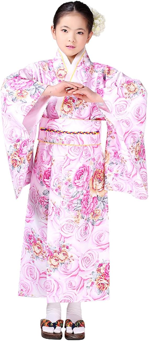 Amazon 女の子 バスローブ 子供 ベビー ギフト 七五三 1 2 3 4 5 6 7 歳 着物セット 綿 浴衣ドレス 兵児帯 キッズ ジュニア 着物 浴衣 通販