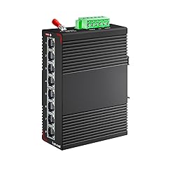 Lynxcel 8 Port Gigabit DIN-Rail Industrial Ethernet