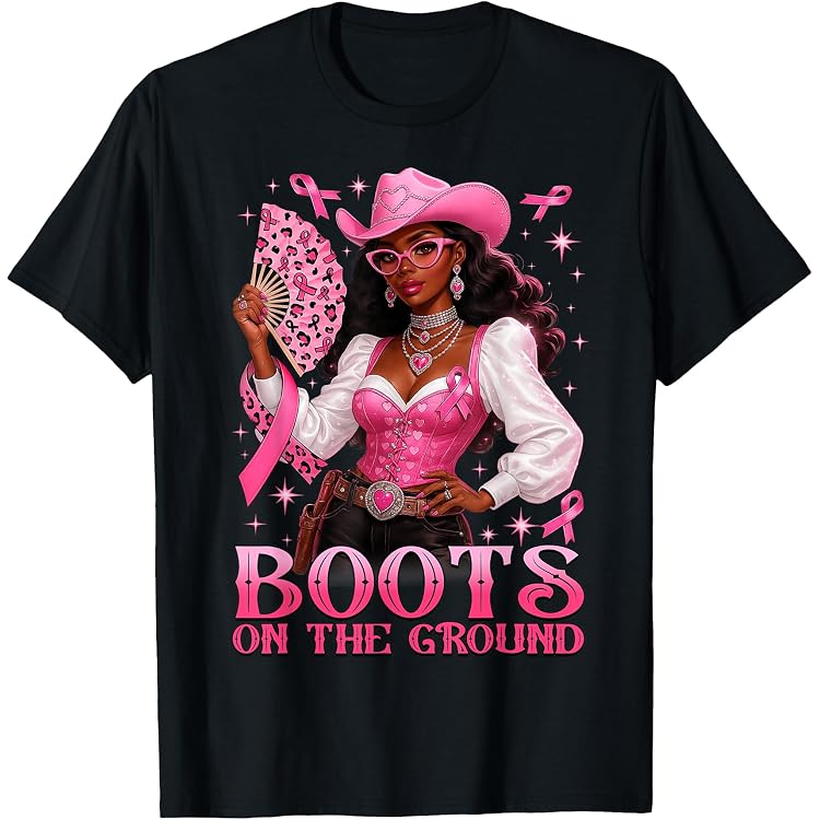 T-shirt Femme Cowgirl Avec Inscription "I Ain't Gonna Go If I Can't Wear My Boots" - Taille S à 3XL, 100% Coton