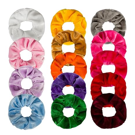 Amazon In Buy Jaciya 14 Pack Elastics Scrunchies Velvet Scrunchy