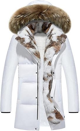 Homme Femme Classique Duvet Manteaux Doudoune Epaisse Chaud Longue Vetement D Hiver Veste Detachable A Capuche Fourrure Fourrure Collier Parka Blousons Manteau Amazon Fr Vetements Et Accessoires