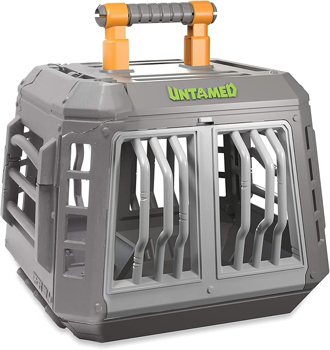 untamed raptor with cage