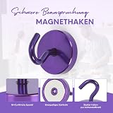 Neosmuk Extra Strong Magnetic Hook 47 kg Purple Neodymium Steel view 4