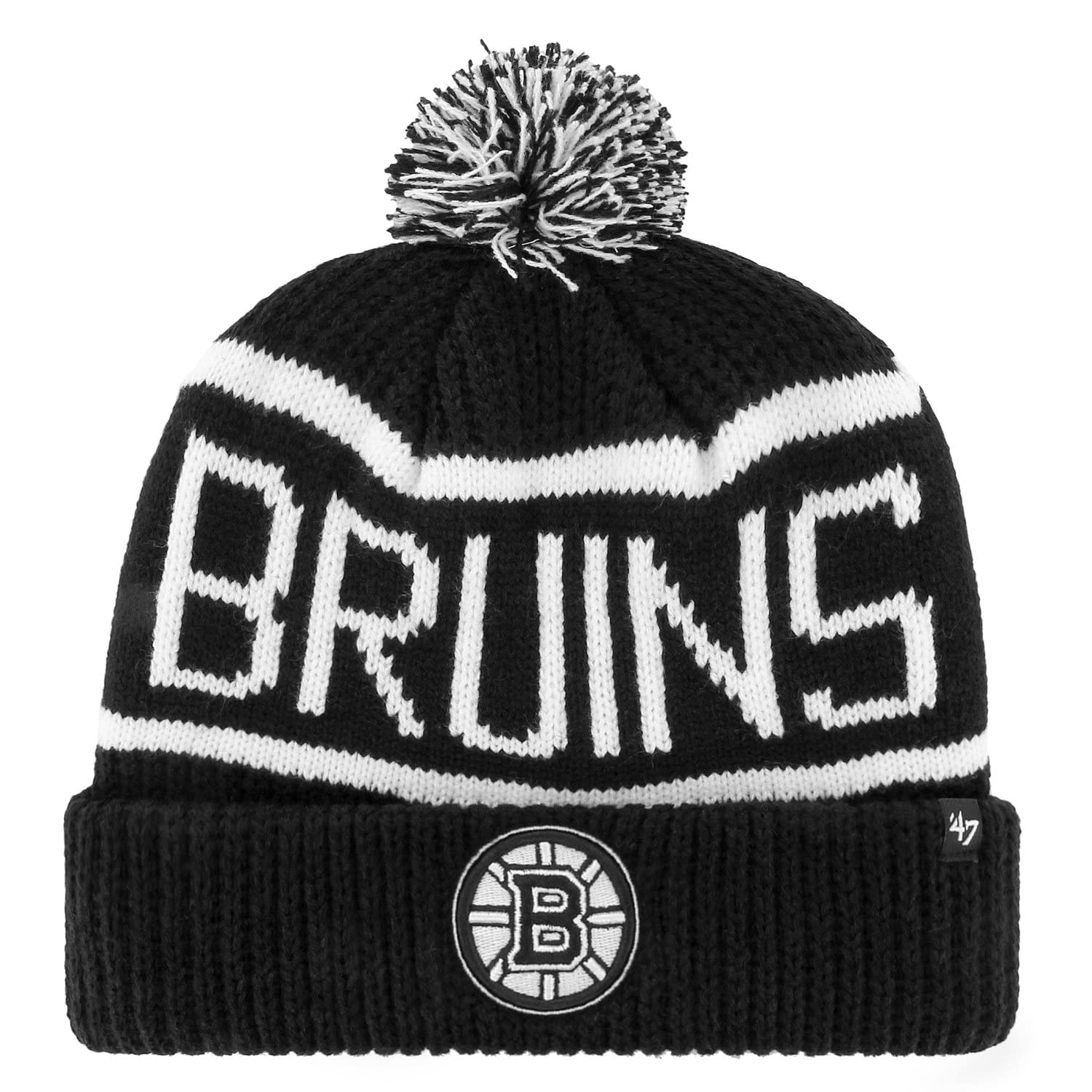 47 Brand Knit Beanie - Calgary Boston Bruins Black