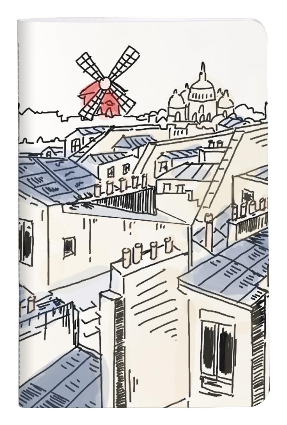 Clairefontaine 812431C - Mini Notebook Stitched Thread Moulin Rouge - 7.5x12cm 48 Pages United White Paper 90g - Moulin Rouge Collection - AST delivery