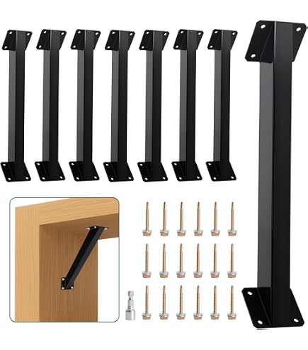 8Pc 45 Degree Angle Support Bracket, Pergola Kit Heavy Duty Connector Brace - Gazebos & Pergolas 8Pc 45 Degree Angle Support Bracket, Pergola Kit Heavy Duty Connector Brace - Gazebos & Pergolas