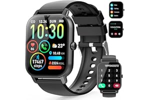 Ddidbi Smart Watch for Men Women(Answer/Make Call), 1.85" Touch Screen Fitness Watch, Activity Trackers with Heart Rate, Slee