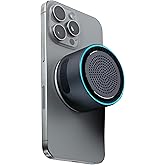 MagBeat Bluetooth Speaker with Magnetic Wireless Charger (Graphite), Portable Stereo Sync TWS, Booming Bass, Up to 10H , IPX7 Waterproof, Aluminum Unibody Design for Home/Outdoor/Beach, Gift for Men