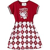 Harry Potter Dress Girls Clothes Gryffindor Hedwig Owl Print Short Sleeves Sun Dress Summer Casual for Teen Girls Size 5-12Y
