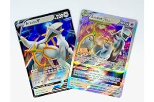 Arceus V & Vstar - Pokemon Card Lot - Black Star Promo SWSH307 + SWSH306