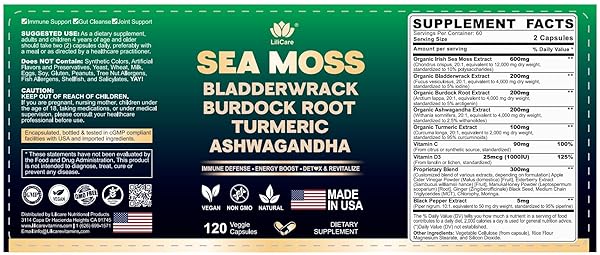 ENVYDEAL ORGANIC SEA MOSS CAPSULES