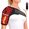 Red Light Therapy Shoulder，Shoulder Heating Pad,Infrared Light Therapy for Body,Shoulder Brace，660nm&850nm Red Light Heated Shoulder Wrap