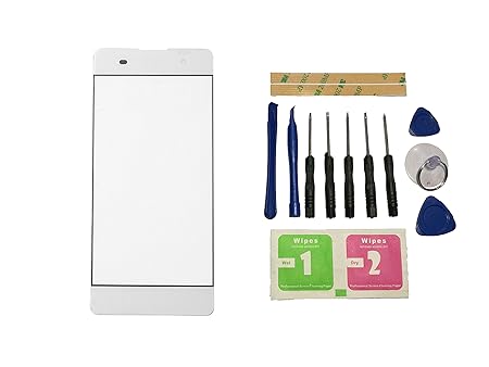 Flügel Frontglas für Sony Xperia XA F3111 F3113 F3115 Glas Displayglas Ersatzglas Weiß (ohne Touchscreen und ohne LCD) Ersatz