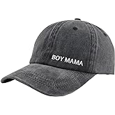 Splash Brothers Customized Boy Mama Hat for Women, Funny Adjustable Cotton Embroidered Mom Gifts Baseball Cap