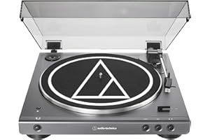Audio-Technica at-LPGO-BT Fully Automatic Wireless Belt-Drive Turntable (Gun-Metal/Black)