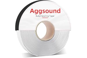 AggSound 3/4" x 30ft Butyl Seal Tape - Butyl Rubber Sealing for Automotive(Car, RV, Truck, Boat) & Home Weatherproofing, Glass, Roof, Windows, Doors & Pipe (Gray, 1/8" Thick), 1 Roll