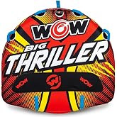 Wow Sports Thriller Towable Deck Tube for Boating Adults, Tubing Boat Inflatable for Water Sports