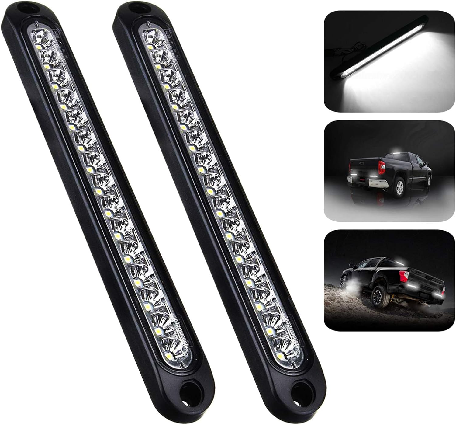 PSEQT 10" 15 LED Trailer Identification Light Led Reverse Backup Tail