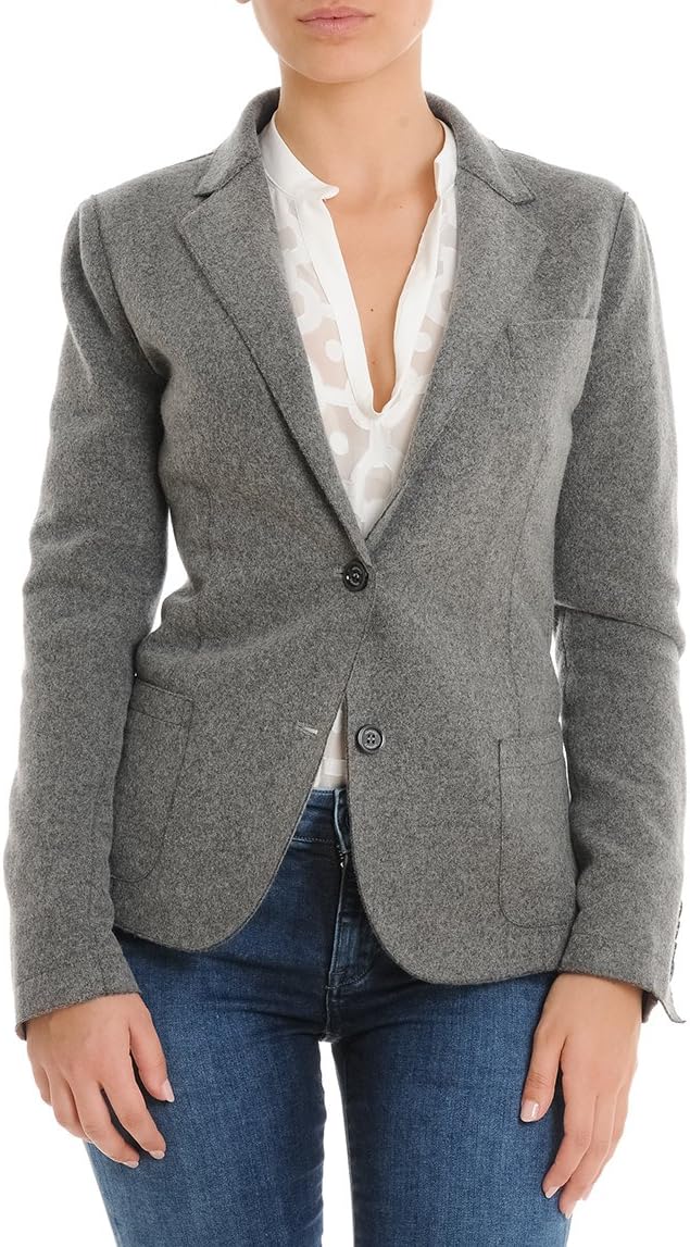 Eleventy Women's 980JA0001JAC2002914 Grey Wool Blazer