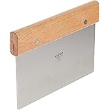 Winware Stainless Steel Dough Scraper with Wood Handle