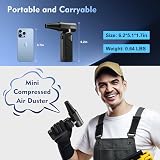 WHATOOK W02 Compressed Air Duster 250K RPM 3 Nozzles 10W Fast Charge view 4