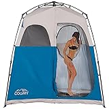 Coumy 2 Rooms Pop-up Camping Shower Tent Privacy