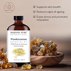 Majestic Pure Frankincense Essential Oil with Glass