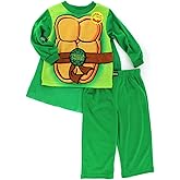 Teenage Mutant Ninja Turtles - Little Boys Long Sleeve Turtle Pajamas, Green 38239-2T-FBA