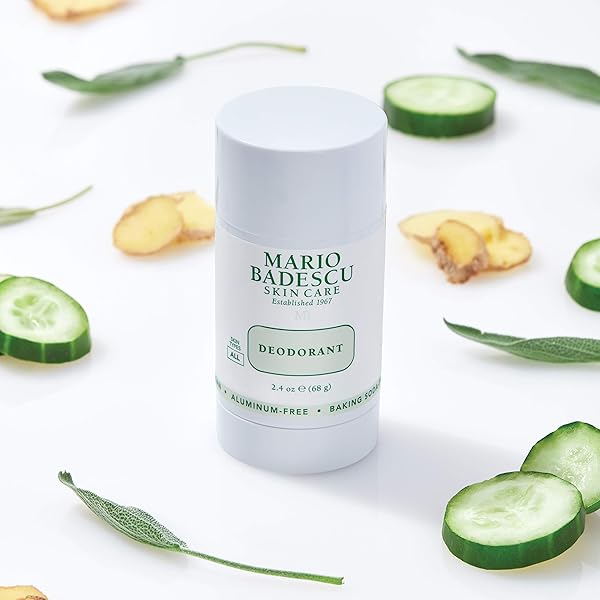 MARIO BADESCU DEODORANT INFUSED WITH SKIN-LOVING BOTANICALS | ALUMINUM AND BAKING SODA-FREE | KEEPS UNDERARMS FRESH ALL DAY | FOR DAILY USE | 2.4 FL. OZ